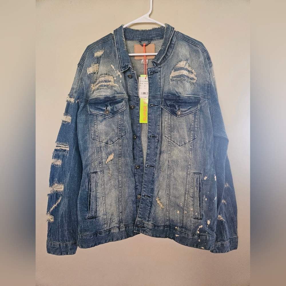 Smoke Rise Distressed Denim Jacket